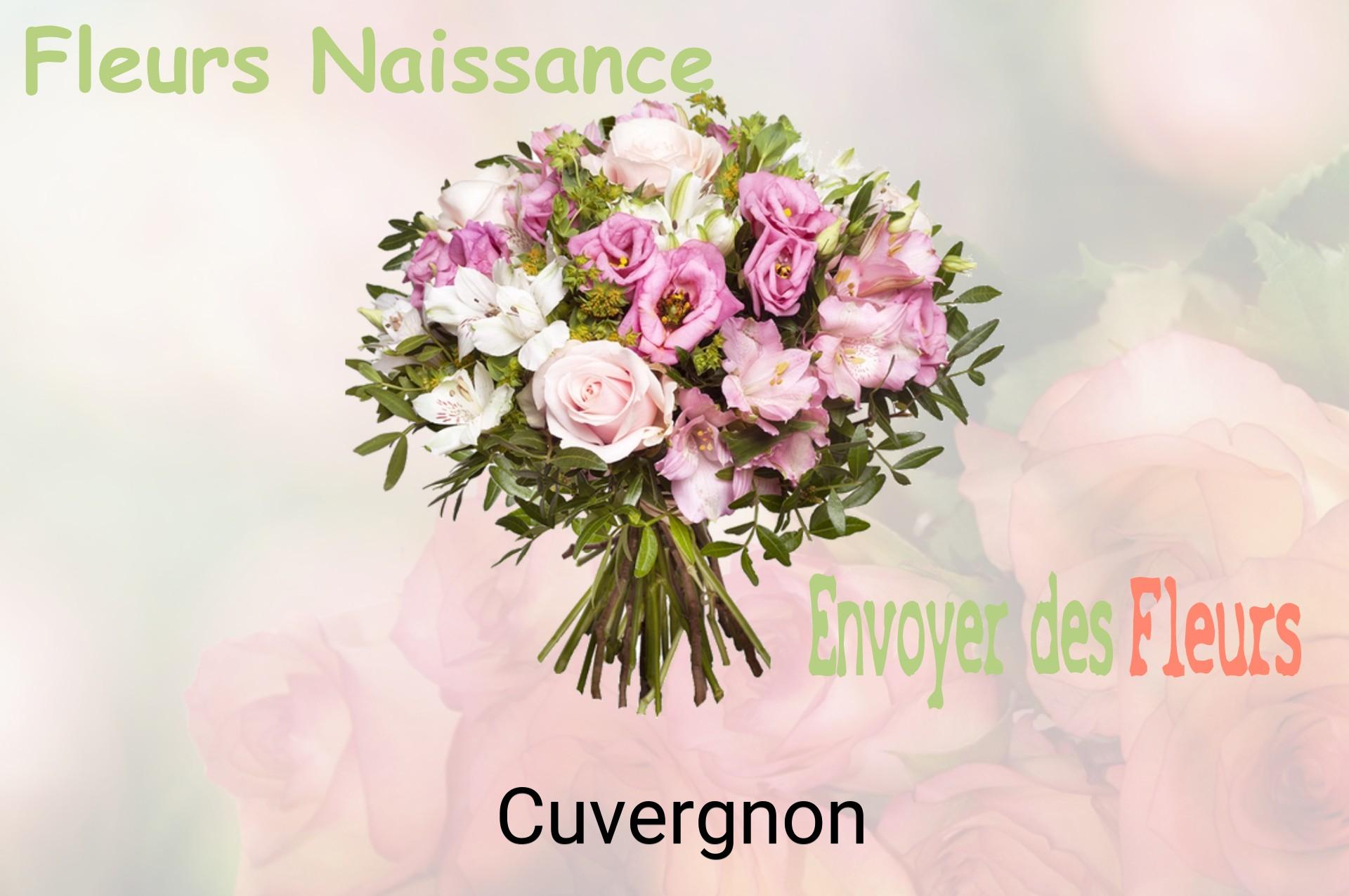 Bouquet de fleurs de naissance livré à Cuvergnon